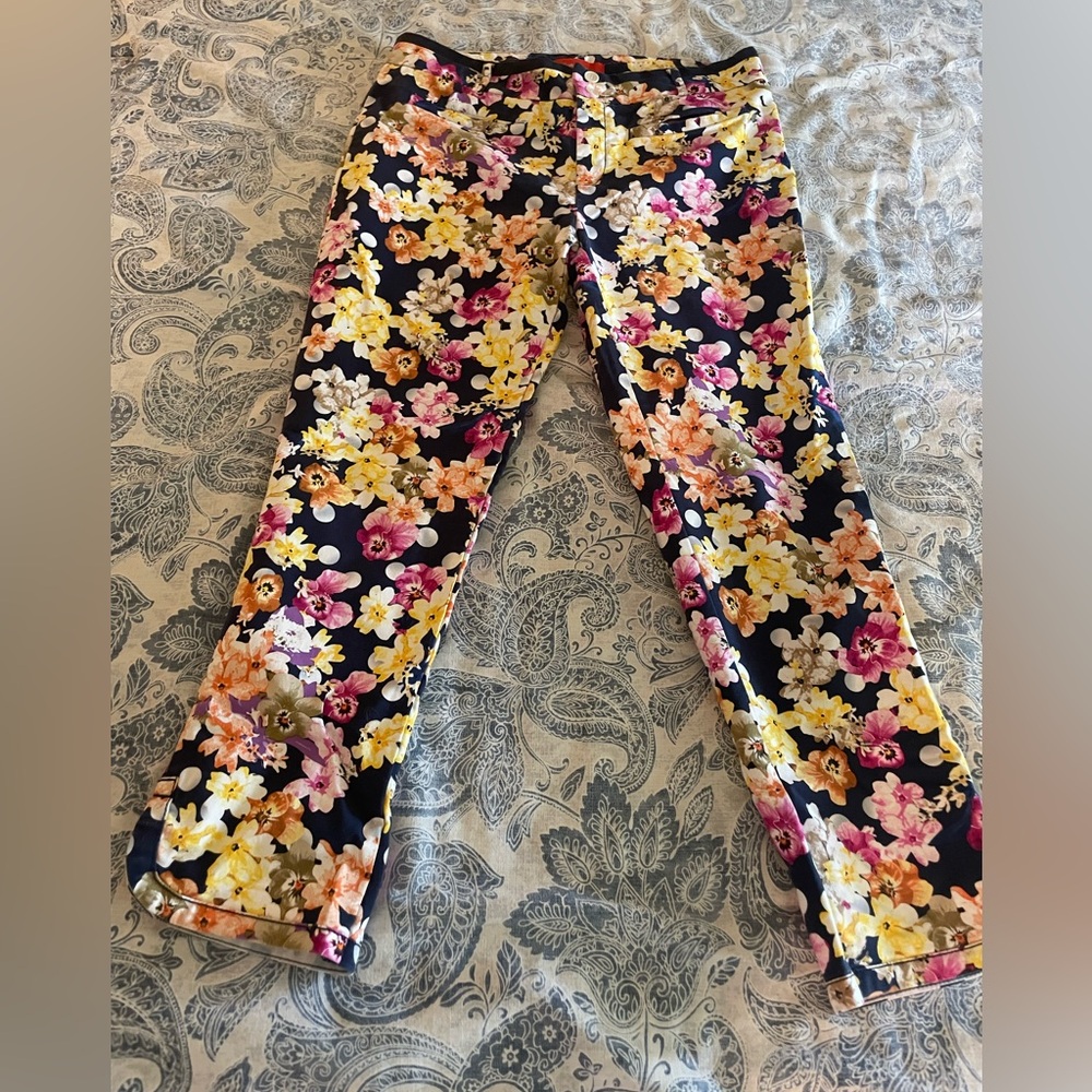 Anthropologie cropped cotton pant